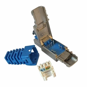 Platinum Tools 106251C PoE  10Gig RJ45 Shielded Field Plug. 2/Clamshell