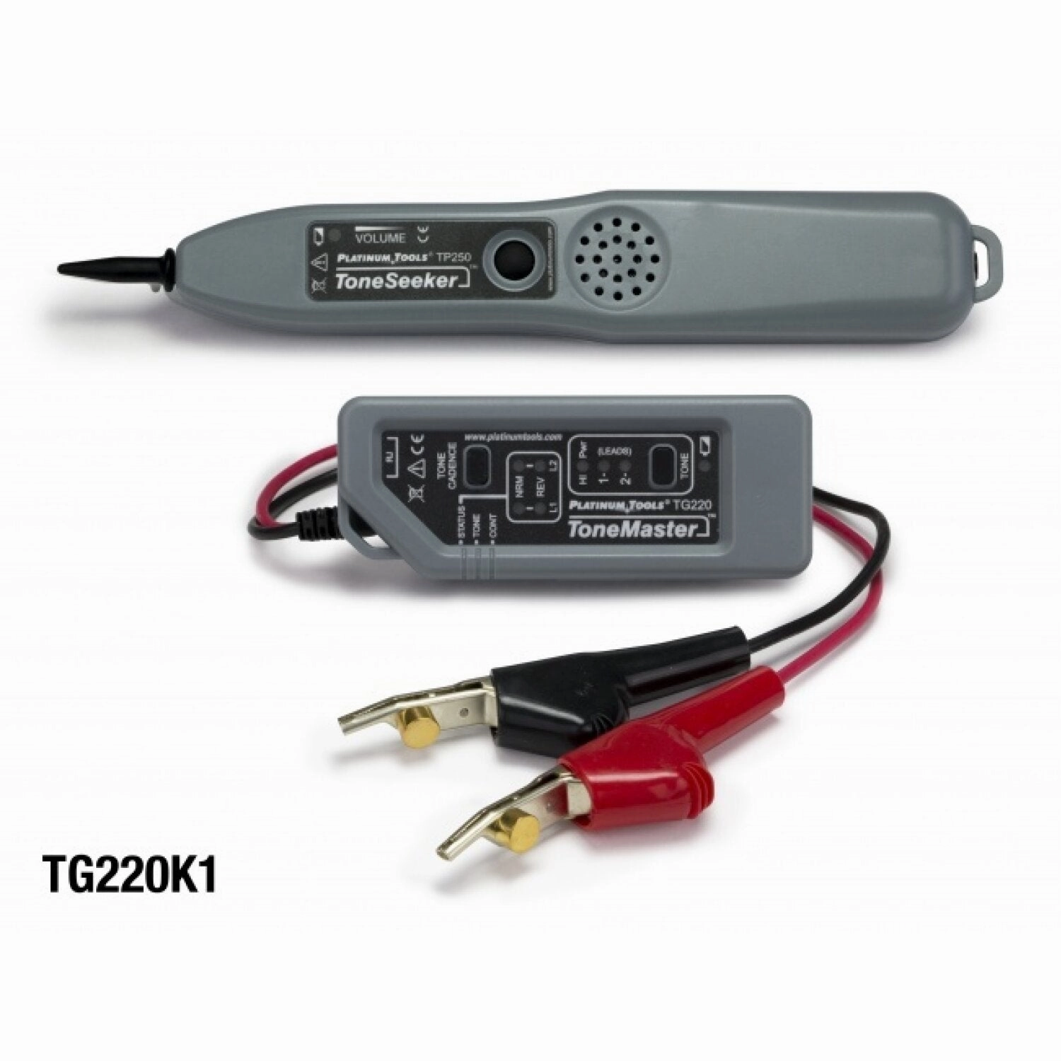 Platinum Tools TG220C Tone and Probe Kit, Professional, Replacement Tone Generator with ABN Clips  Clamshell Packaging