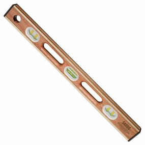 Sands Level & Tool SL12AB24 24 Professional Brass Bound Mahogany Level (6 Vials)