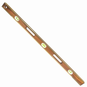 Sands Level & Tool SL12AB48 48 Professional Brass Bound Mahogany Level (6 Vials)