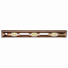 Sands Level & Tool SLWML24 24 Professional Walnut/Maple Laminated Level (6 Vials)