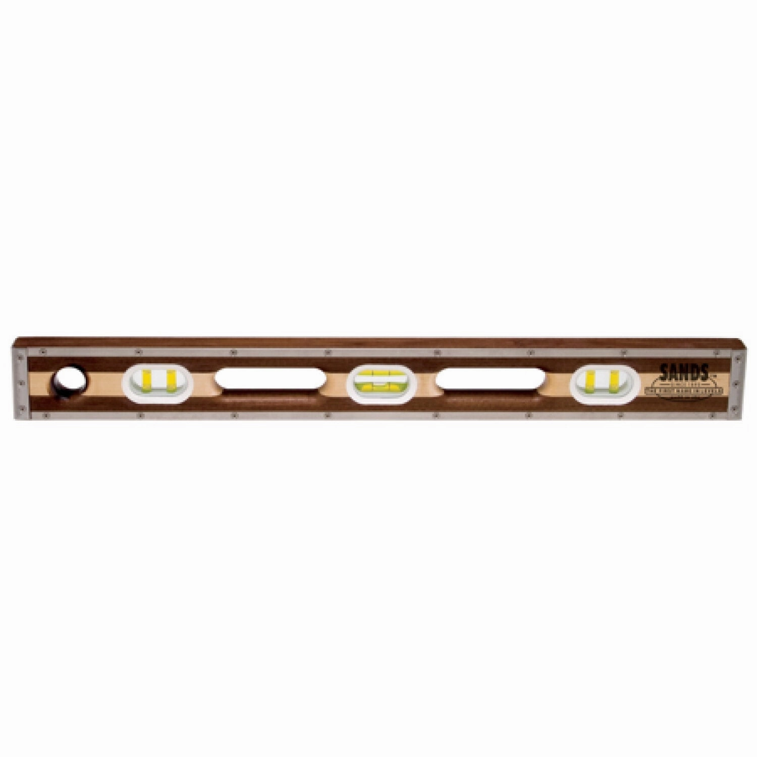 Sands Level & Tool SLWML48 48 Professional Walnut/Maple Laminated Level (6 Vials)