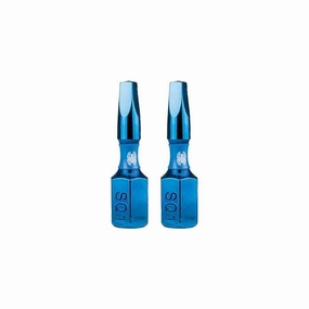 Spyder 19036 Mach-Blue SQ1 1/4-in x 1-in Square Impact Driver Bit 2 Piece