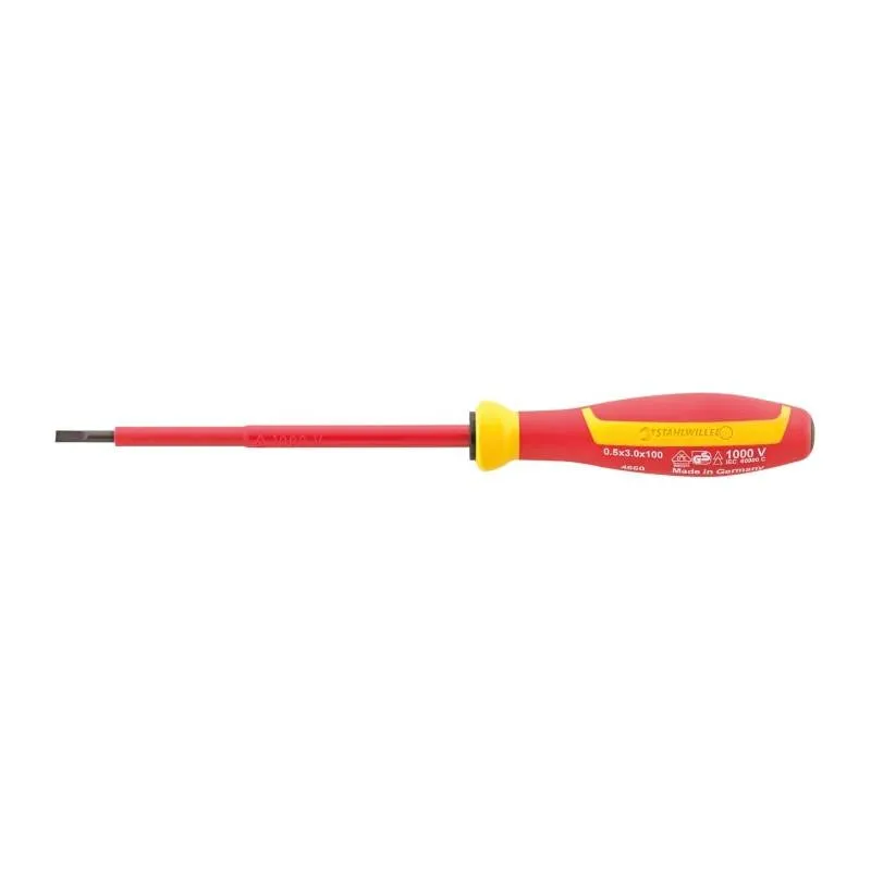 Stahlwille 46603035 4660 VDE DRALL  3.5 Insulated Slotted Screwdriver
