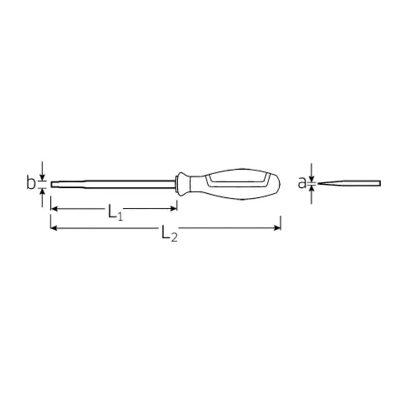 Stahlwille 46603035 4660 VDE DRALL  3.5 Insulated Slotted Screwdriver