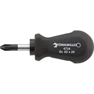 Stahlwille 47441002 4744 DRALL #2 Pozidriv Stubby Screwdriver