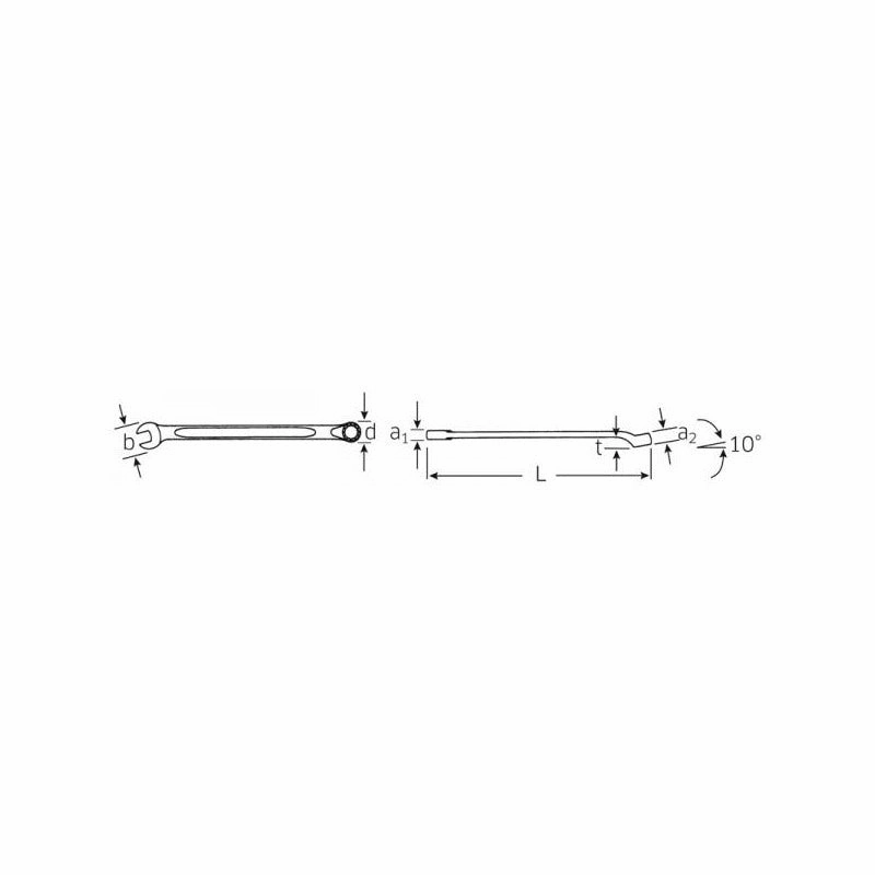 Stahlwille 40101111 14 Combination Spanner, long, 11 mm