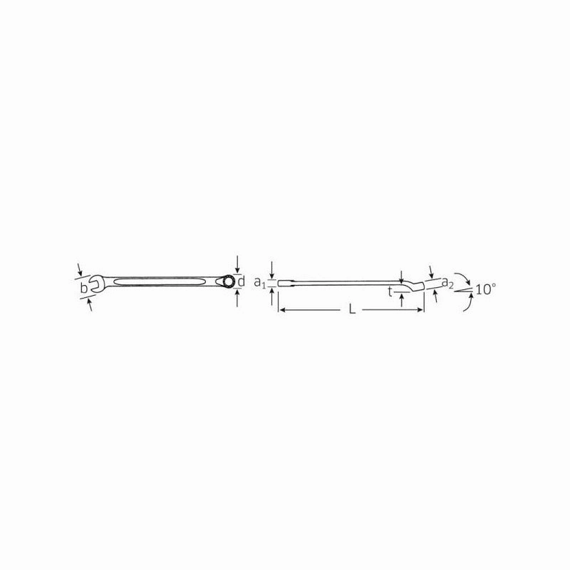 Stahlwille 40101818 14 Combination Spanner, long, 18 mm