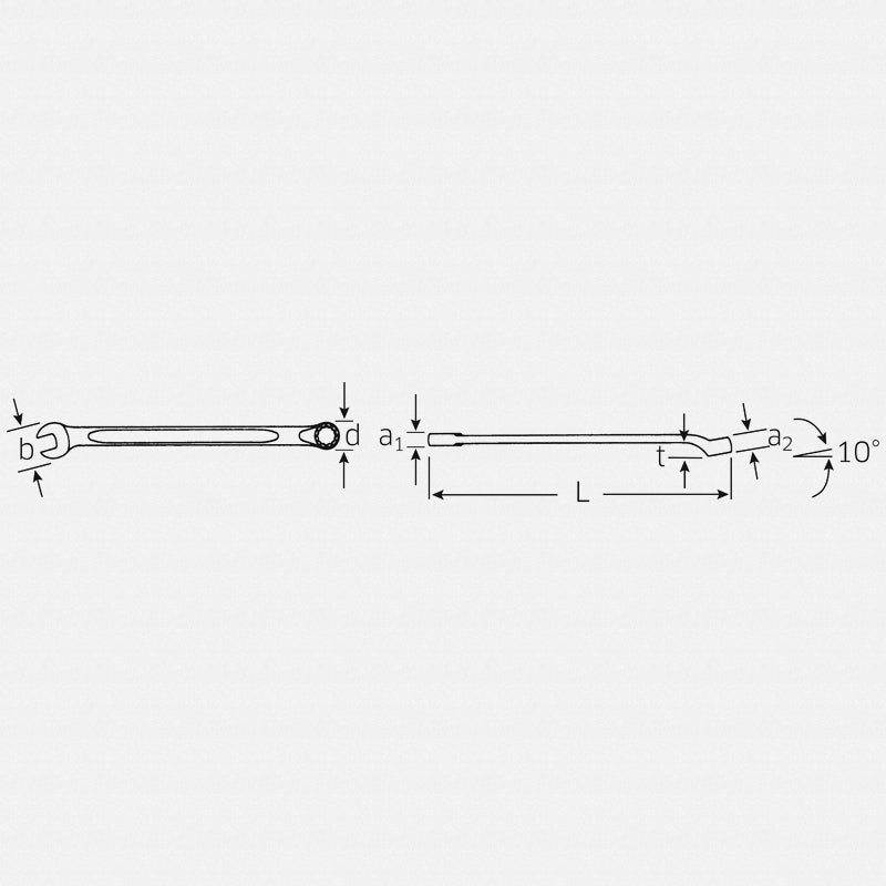 Stahlwille 40148080 4014 Combination Spanner, 80 mm
