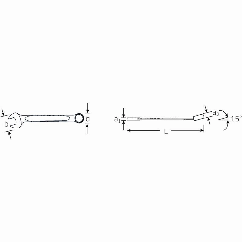 Stahlwille 40482424 13a Combination Spanner, 3/8"