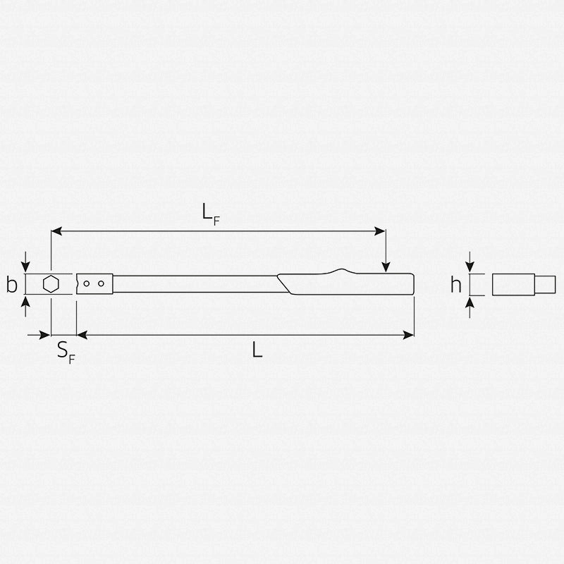 Stahlwille 50010020 14mm x 18mm Manoskop Torque Wrench