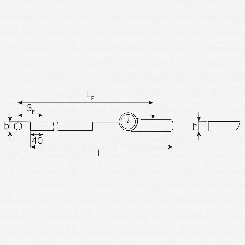 Stahlwille 50030080 24.5mm x 28mm MANOSKOP Torque Wrench