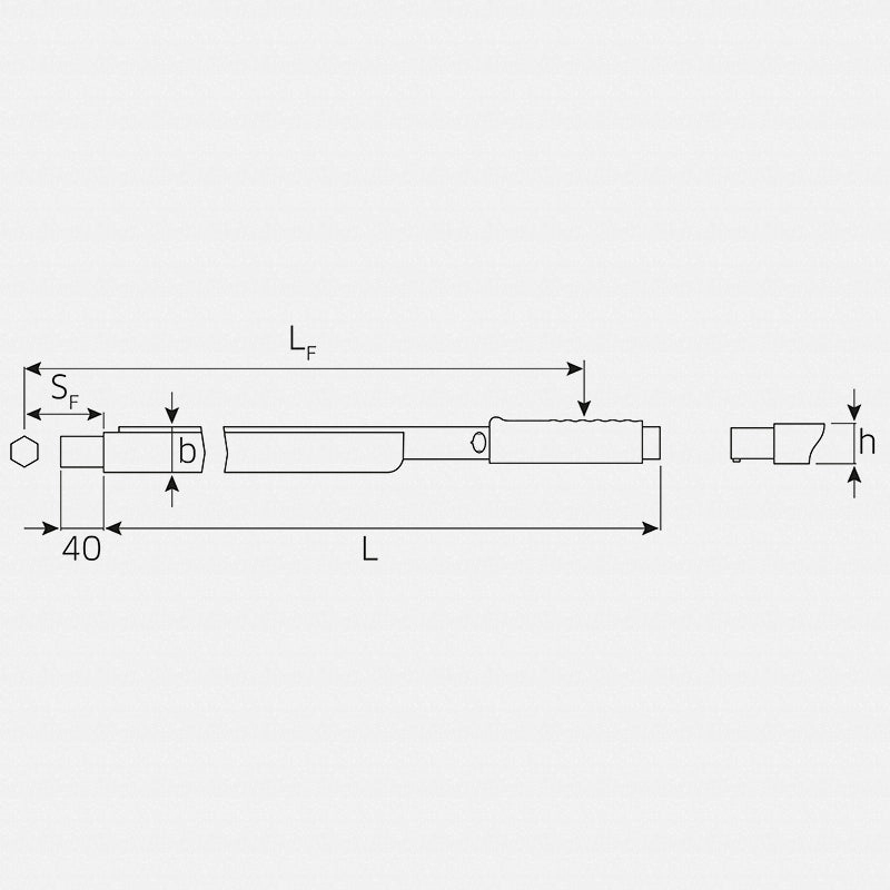 Stahlwille 50180080 14mm x 18mm Manoskop Torque Wrench