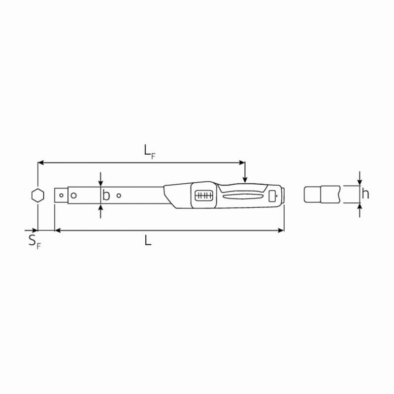 Stahlwille 50181065 730N Service MANOSKOP Hex torque wrench, size 65*