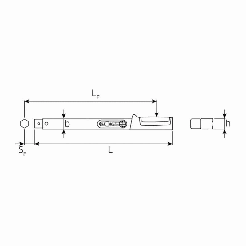 Stahlwille 50184010 730 Quick Basic wrench, Size 10