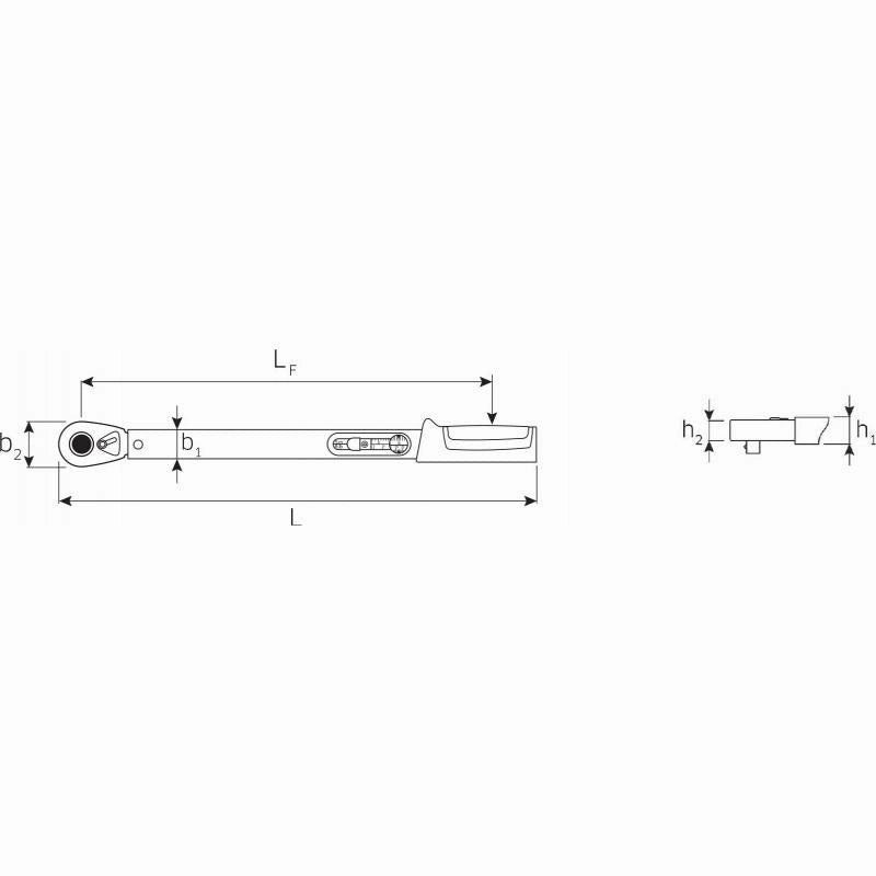 Stahlwille 50204120 721QR Quick Standard MANOSKOP 1/2" torque wrench