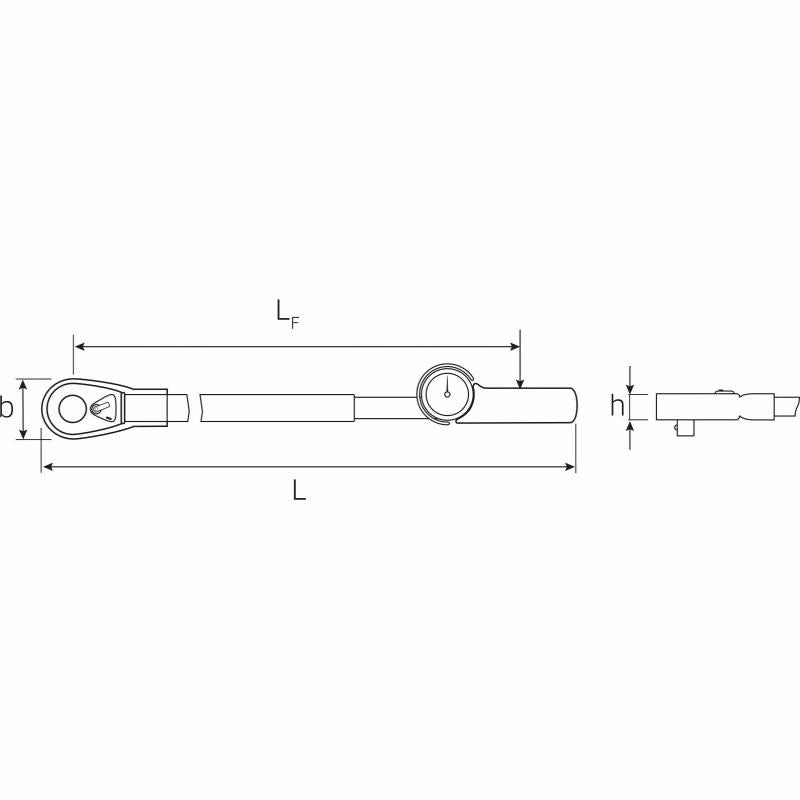 Stahlwille 50450080 3/4" Torque Wrench with Dial Gauge 160Nm - 800Nm