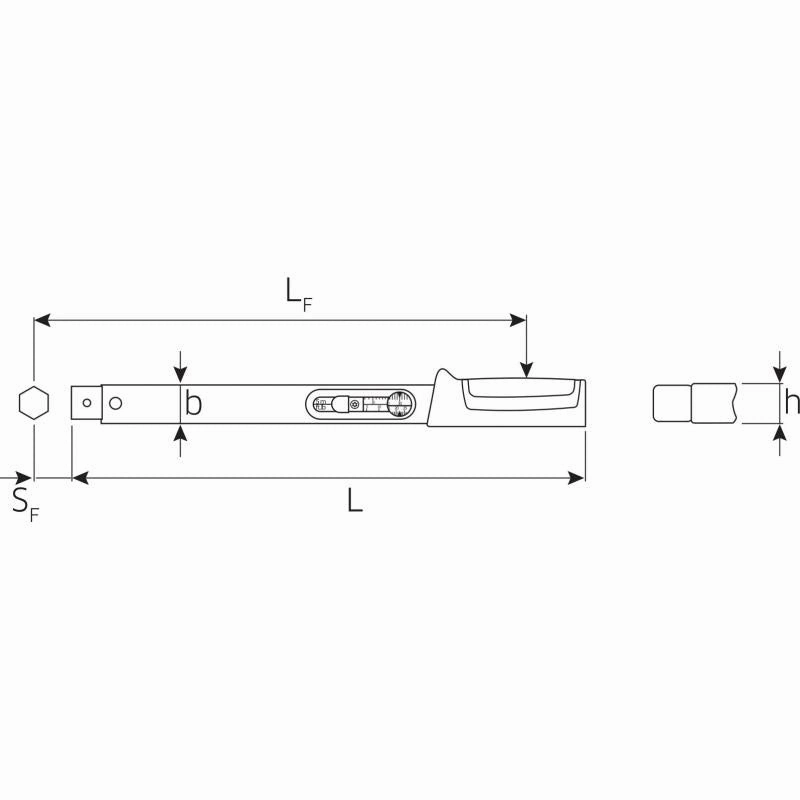 Stahlwille 50584012 730 Quick Basic wrench, Size a/12; 25-130 Nm