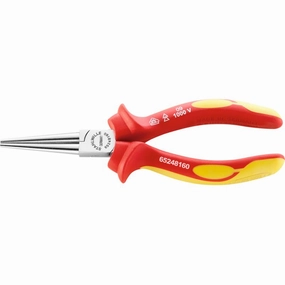 Stahlwille 65248160 6524 VDE round nose pliers, long, 160 mm