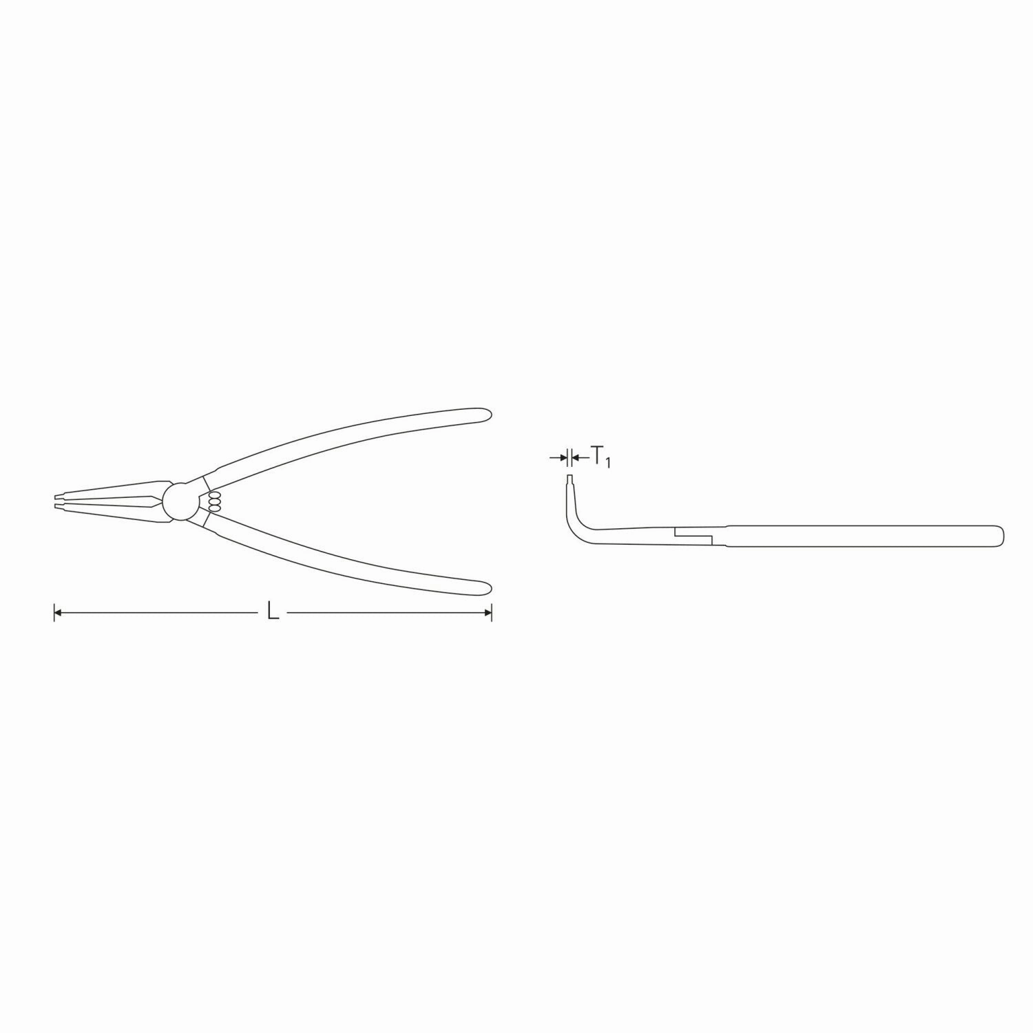 Stahlwille 65464101 Circlip pliers for external circlips