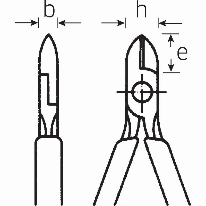 Stahlwille 66006160 6600 Side Cutters with Sure-Grip Dipped Handles