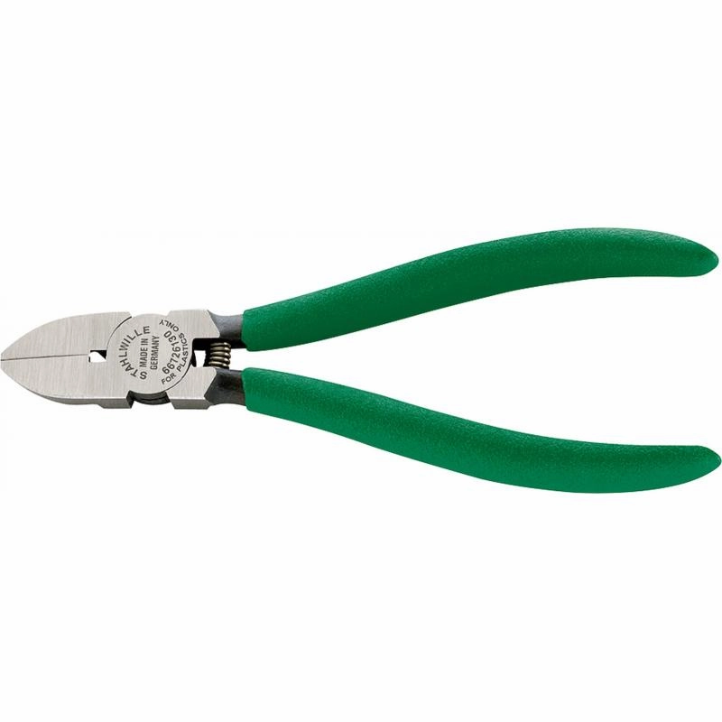 Stahlwille 66726160 6672 Side cutter for plastic, Dip-coated