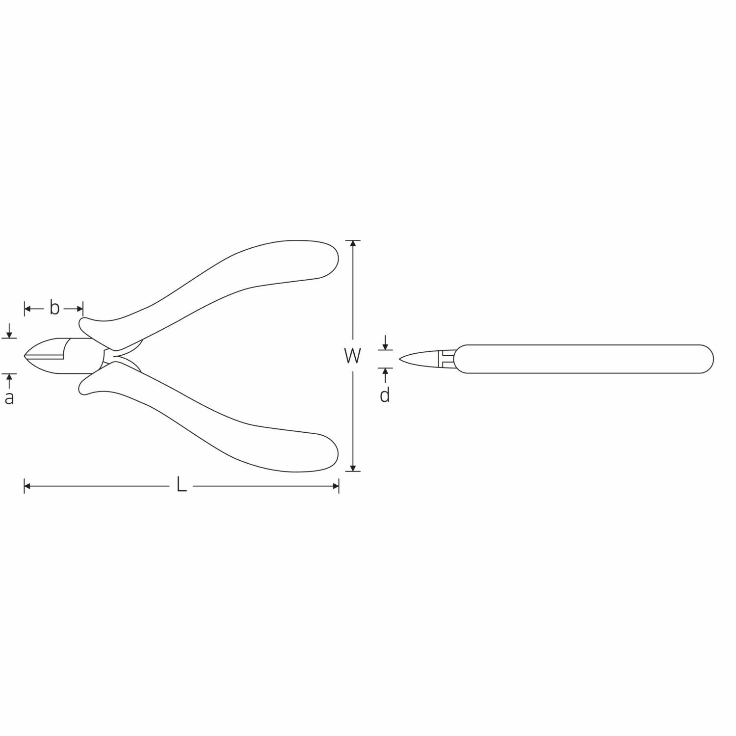 Stahlwille 67086000 Mini electronics side cutter
