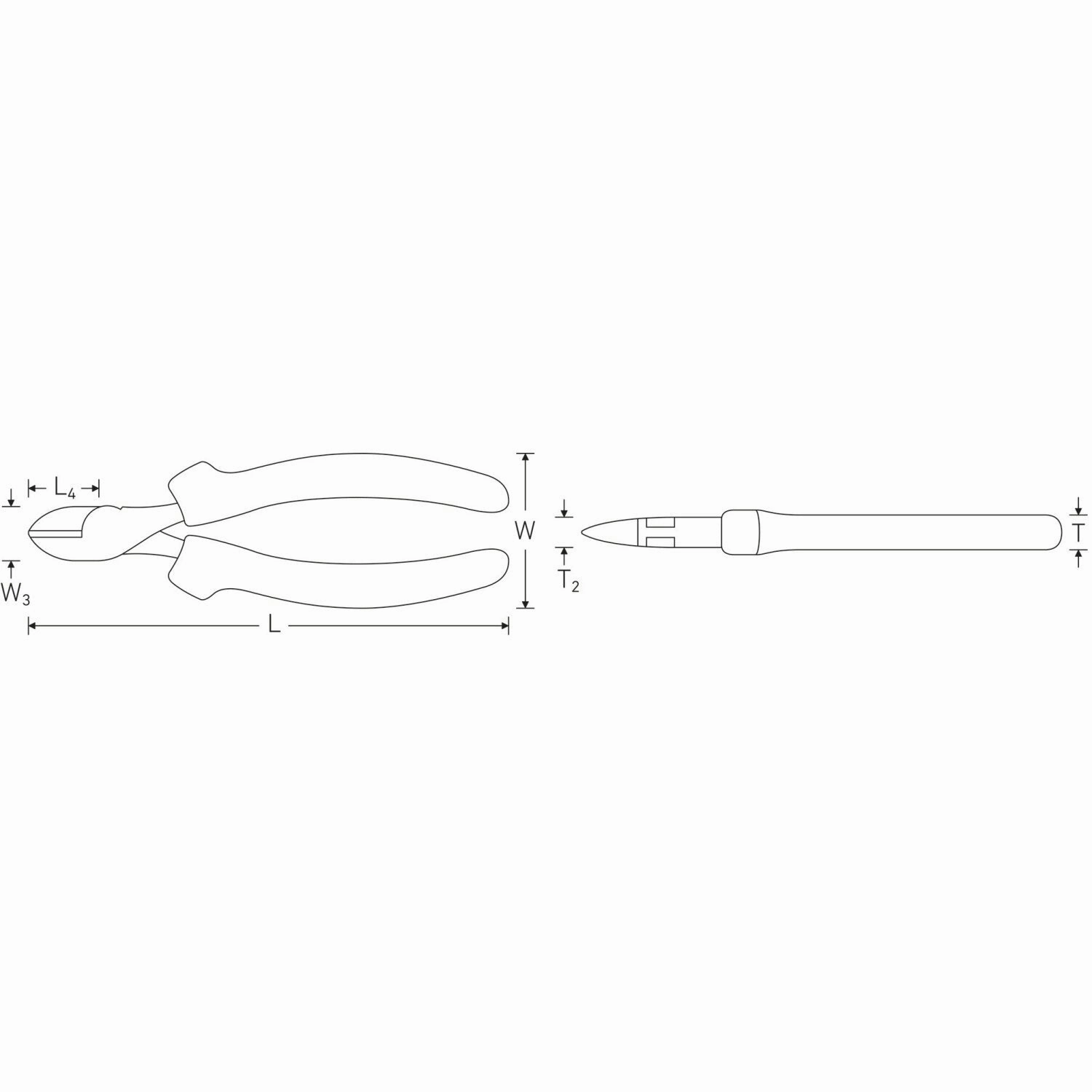 Stahlwille 67201160 Side cutter