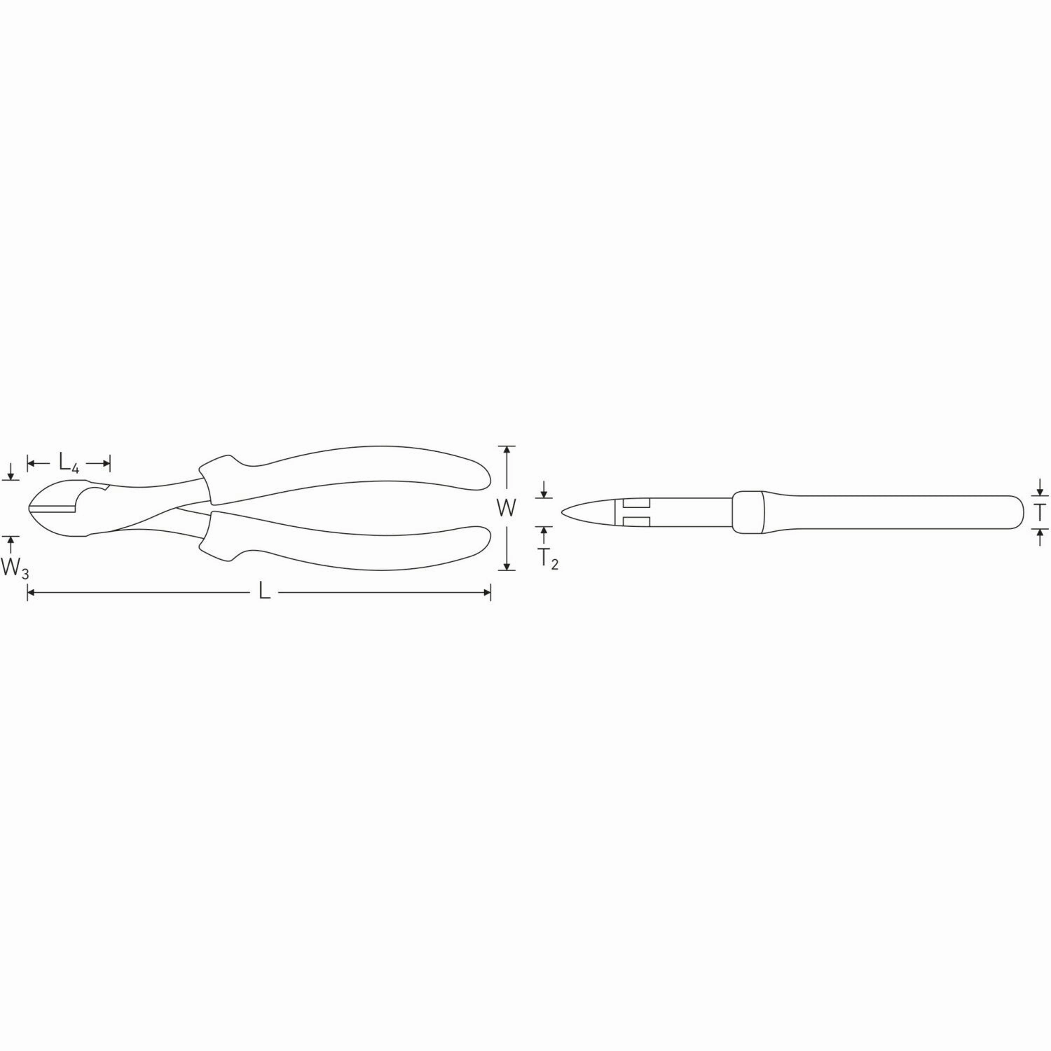 Stahlwille 67211160 Heavy duty side cutter
