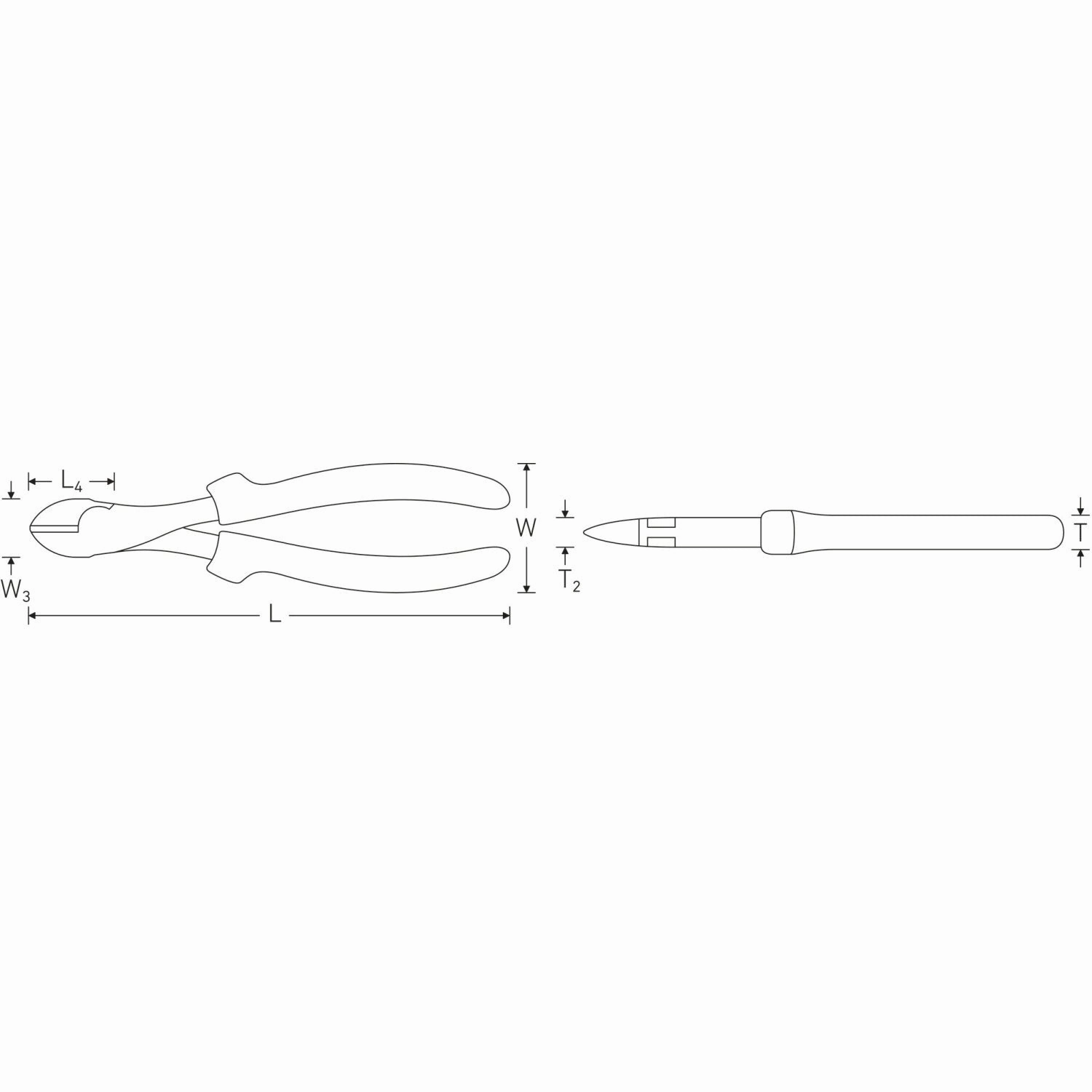 Stahlwille 67211180 Heavy duty side cutter