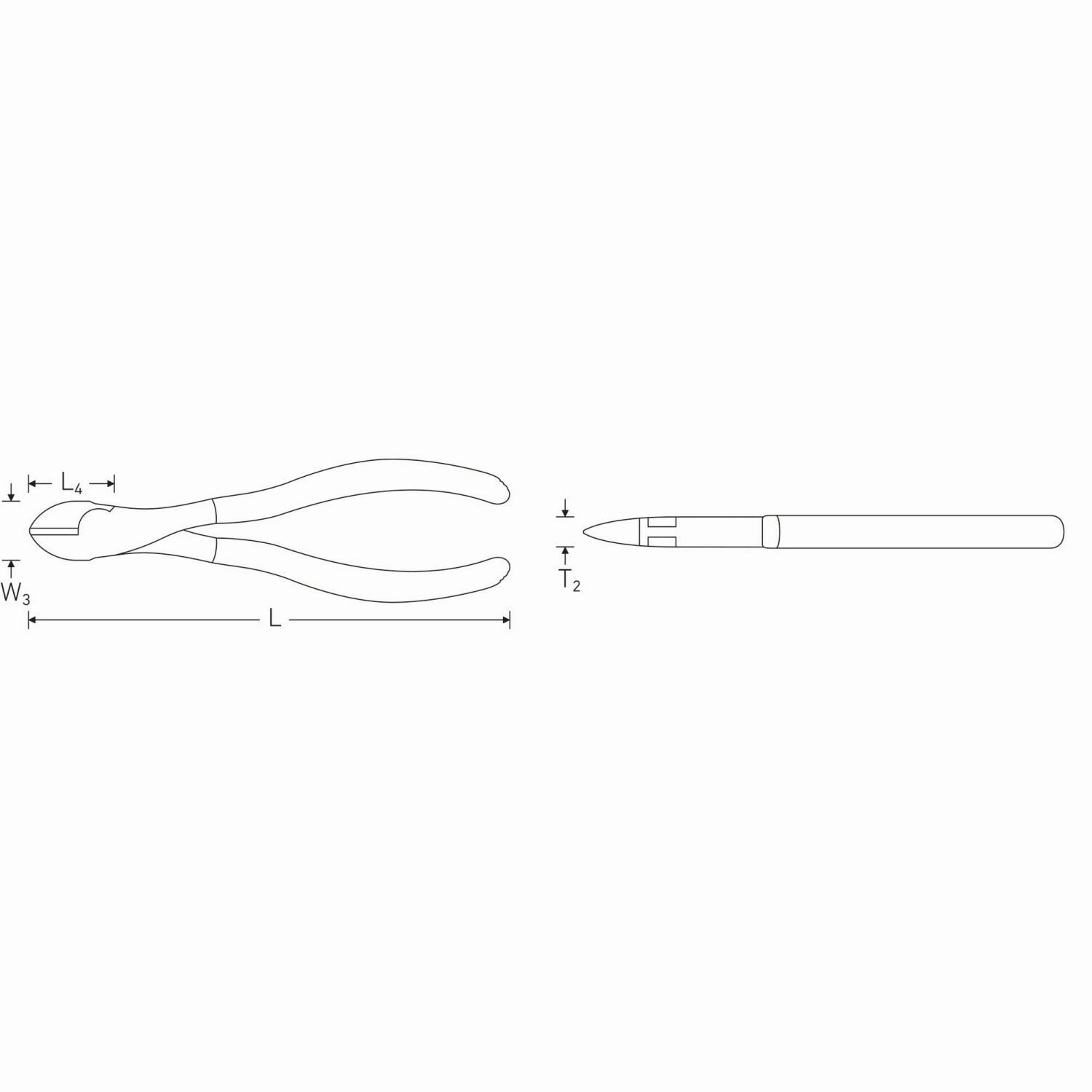 Stahlwille 67213160 Heavy duty side cutter