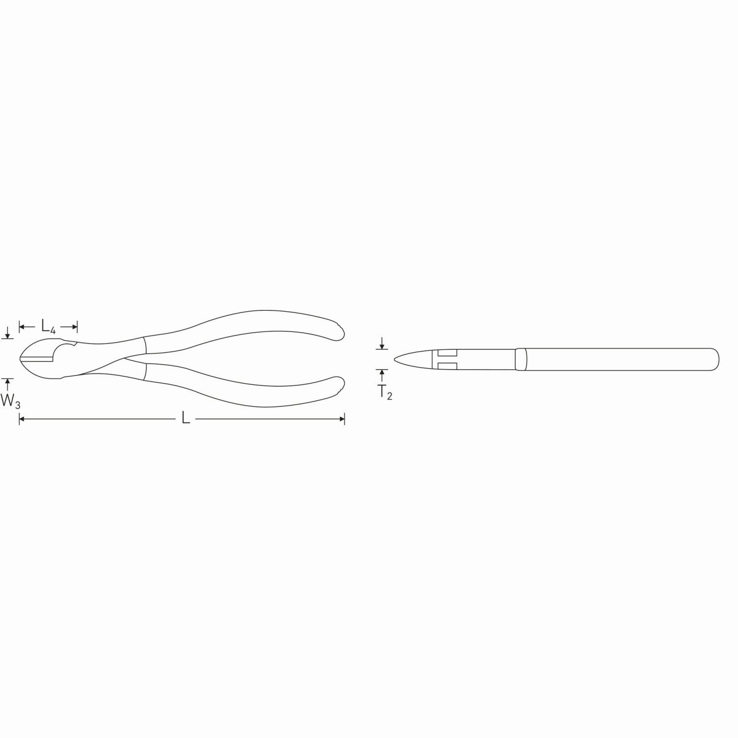 Stahlwille 67213180 Heavy duty side cutter