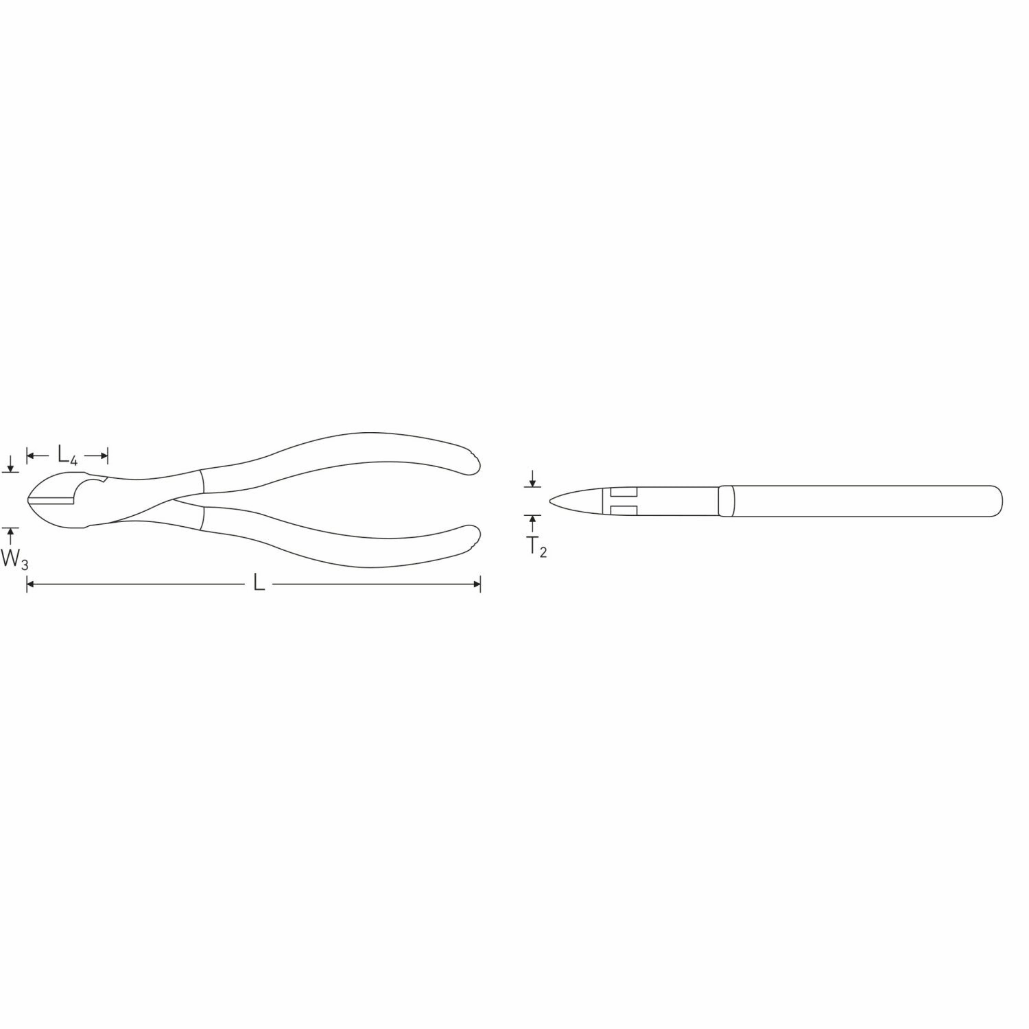 Stahlwille 67213200 Heavy duty side cutter