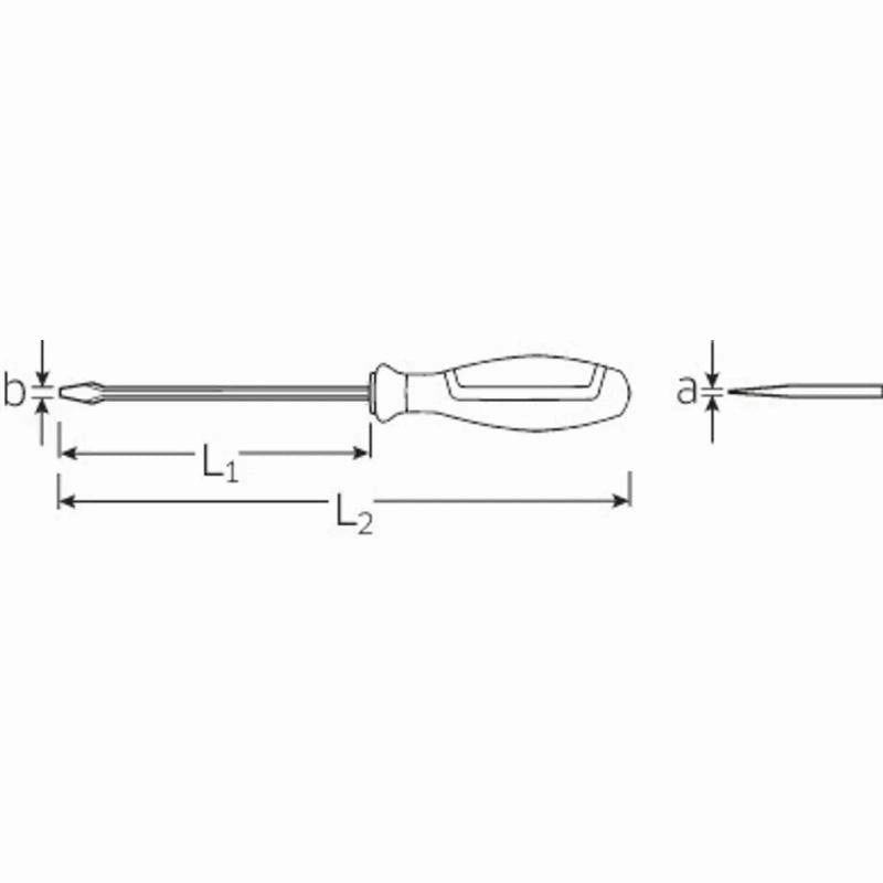 Stahlwille 73013001 Slotted Screwdriver, L.353 mm