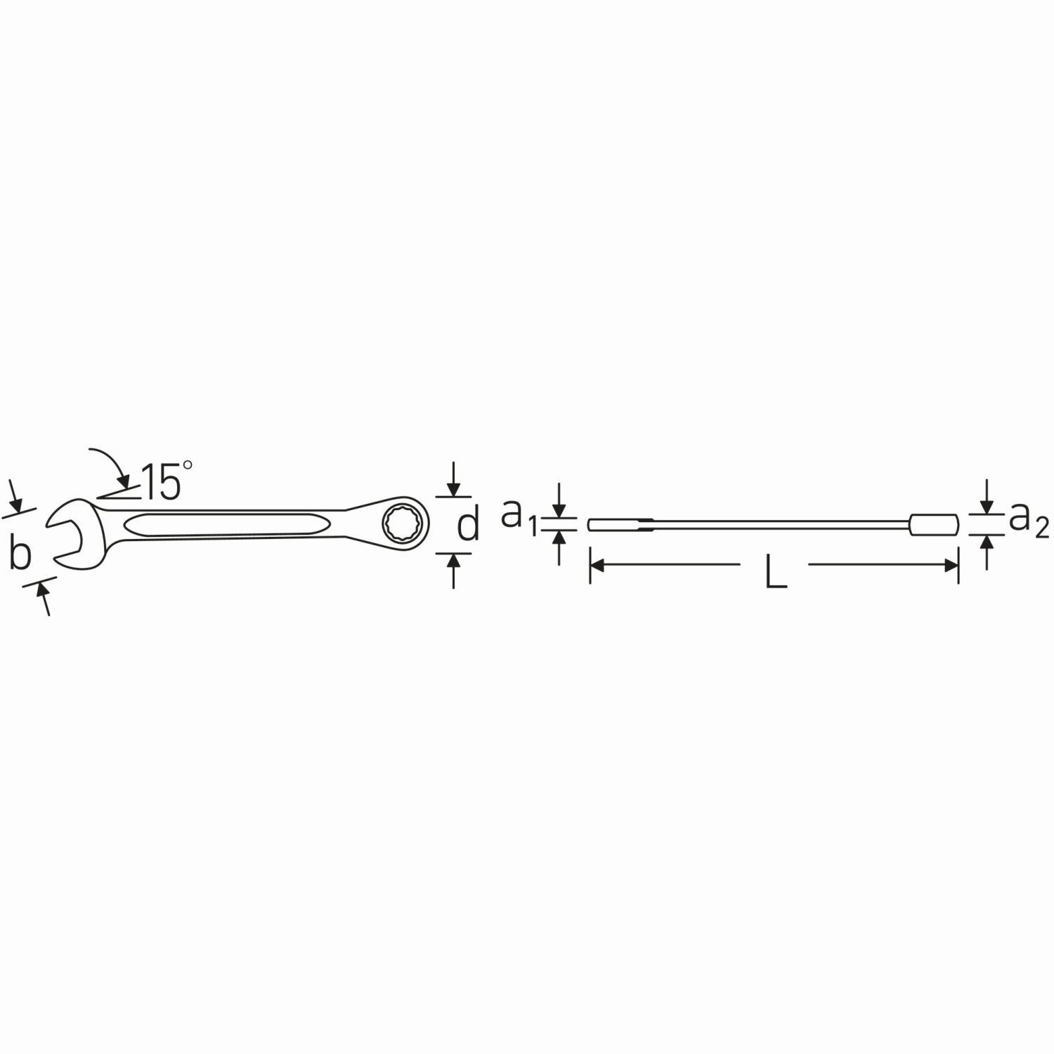 Stahlwille 96411708 Combination ratcheting spanner set