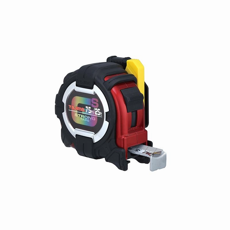 Tajima Tool GSSF-25/7.5MBW SAE & Metric Scale 25ft/7.5m x 1.1 inch GS-Lock Measuring Tape with Acrylic Coated Blade & Safety Belt Holder