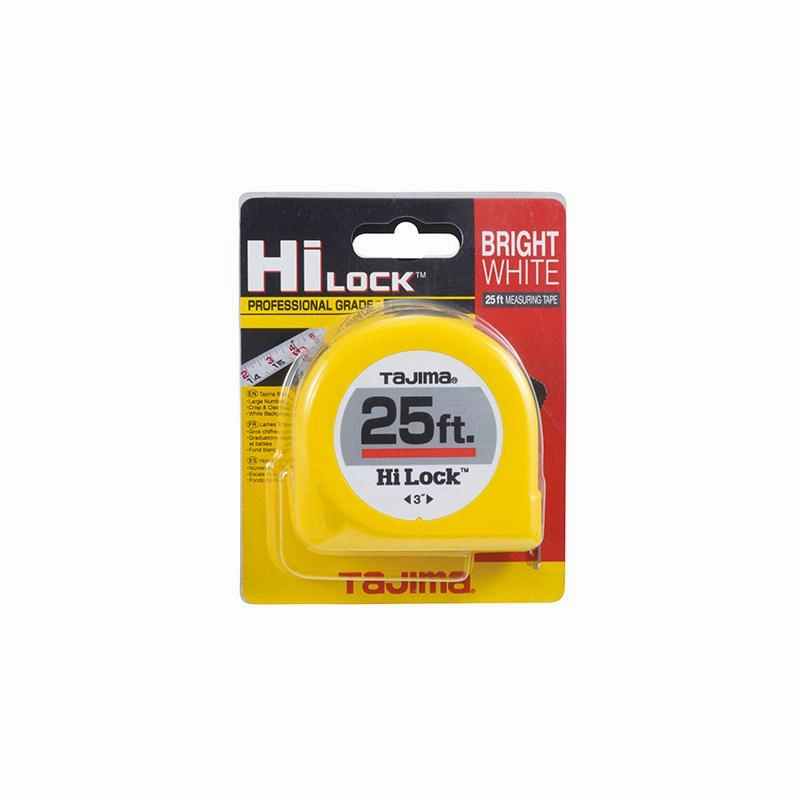 Tajima Tool HL-25BW Hi-Lock, Standard Scale 25 ft. x 1 Inch Steel Blade