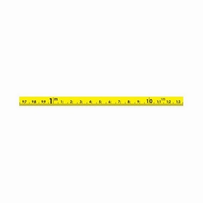 US Tape 58504 Adhesive-backed Bench Tape 3/8" x 8m; L-R; cont. cm-Repeat Every m; Yellow Blade