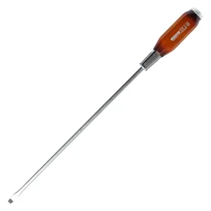 Vessel 100S6300 Genuine Wood Handle Tang-Thru Screwdriver No.100 Slotted6x300