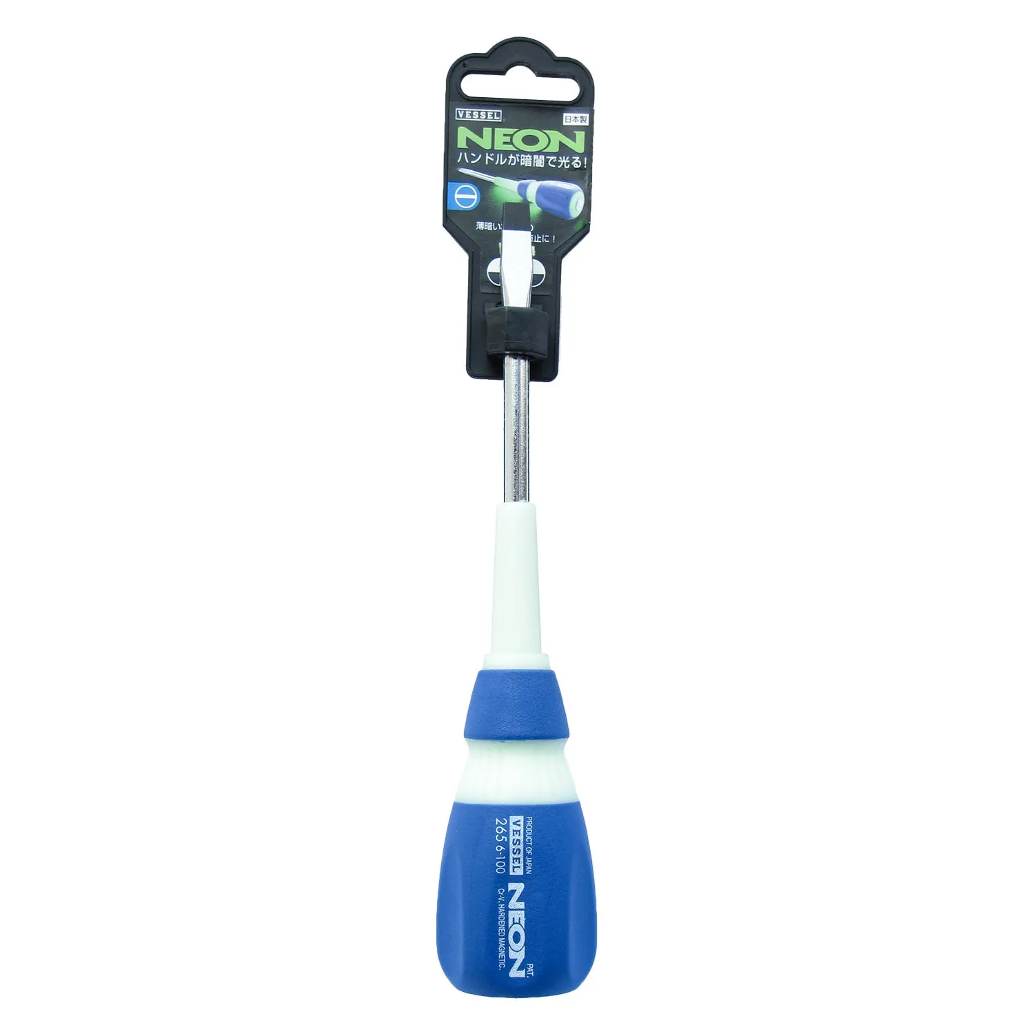 Vessel Tools 265S6100 Neon Screwdriver, 6 x 100 mm
