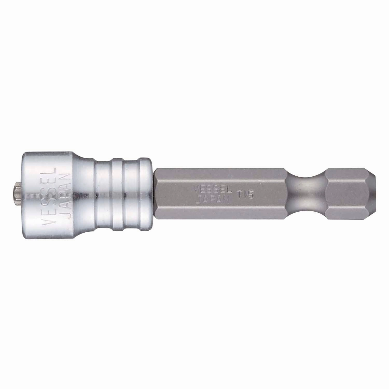 Vessel B35MMBCT1549HP1 Power Bit 1/4" Hex B, T15x49H with Slim Magnet Screw Catcher