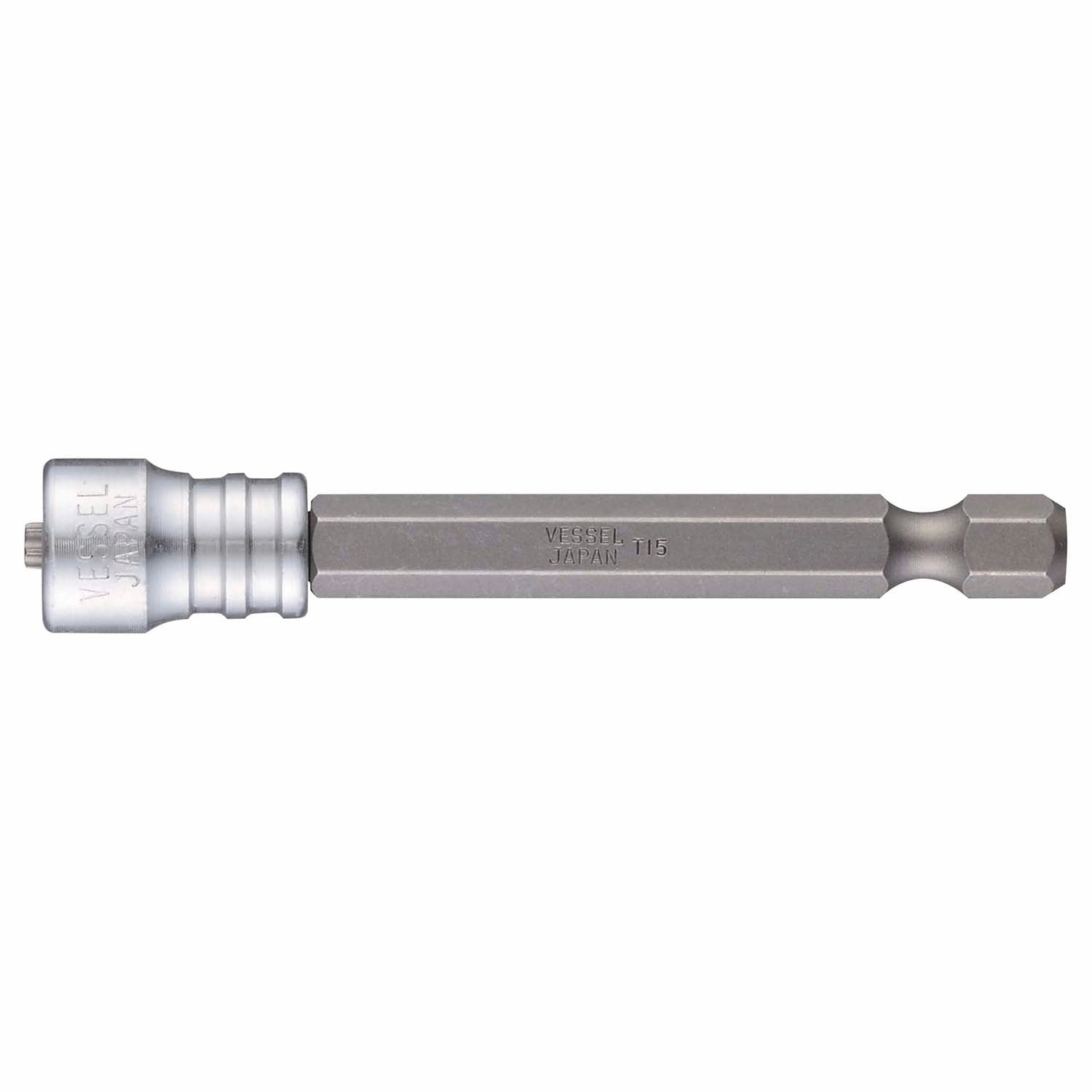 Vessel B35MMBCT1570HP1 Power Bit 1/4" Hex B, T15x70H with Slim Magnet Screw Catcher