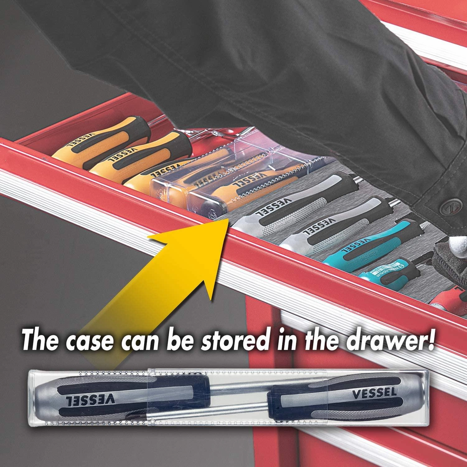 Vessel Tools 9802SC Megadora Impacta Screwdriver Set