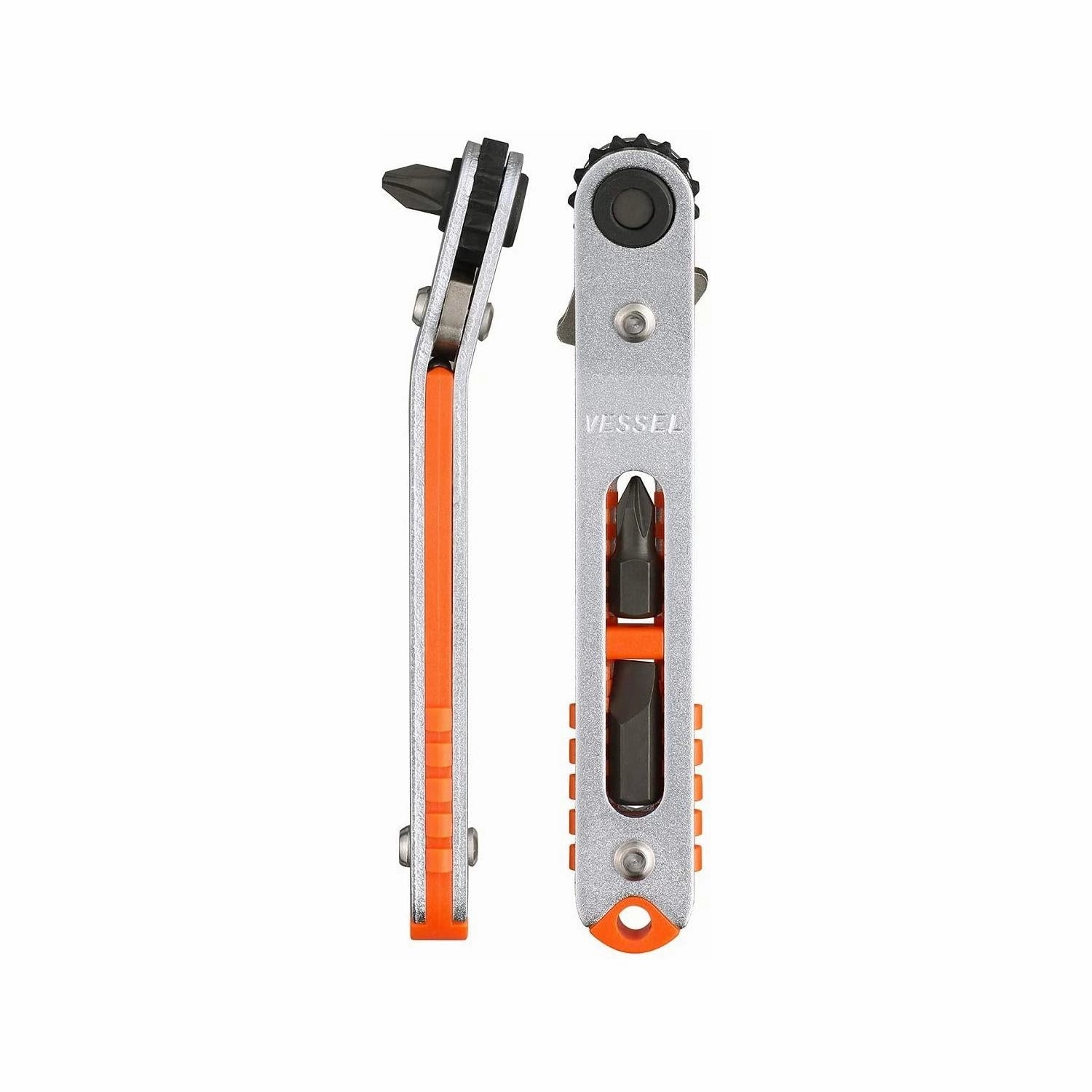 Vessel Tools TX79U Low-Profile Flat Plate Ratchet Screwdriver Set