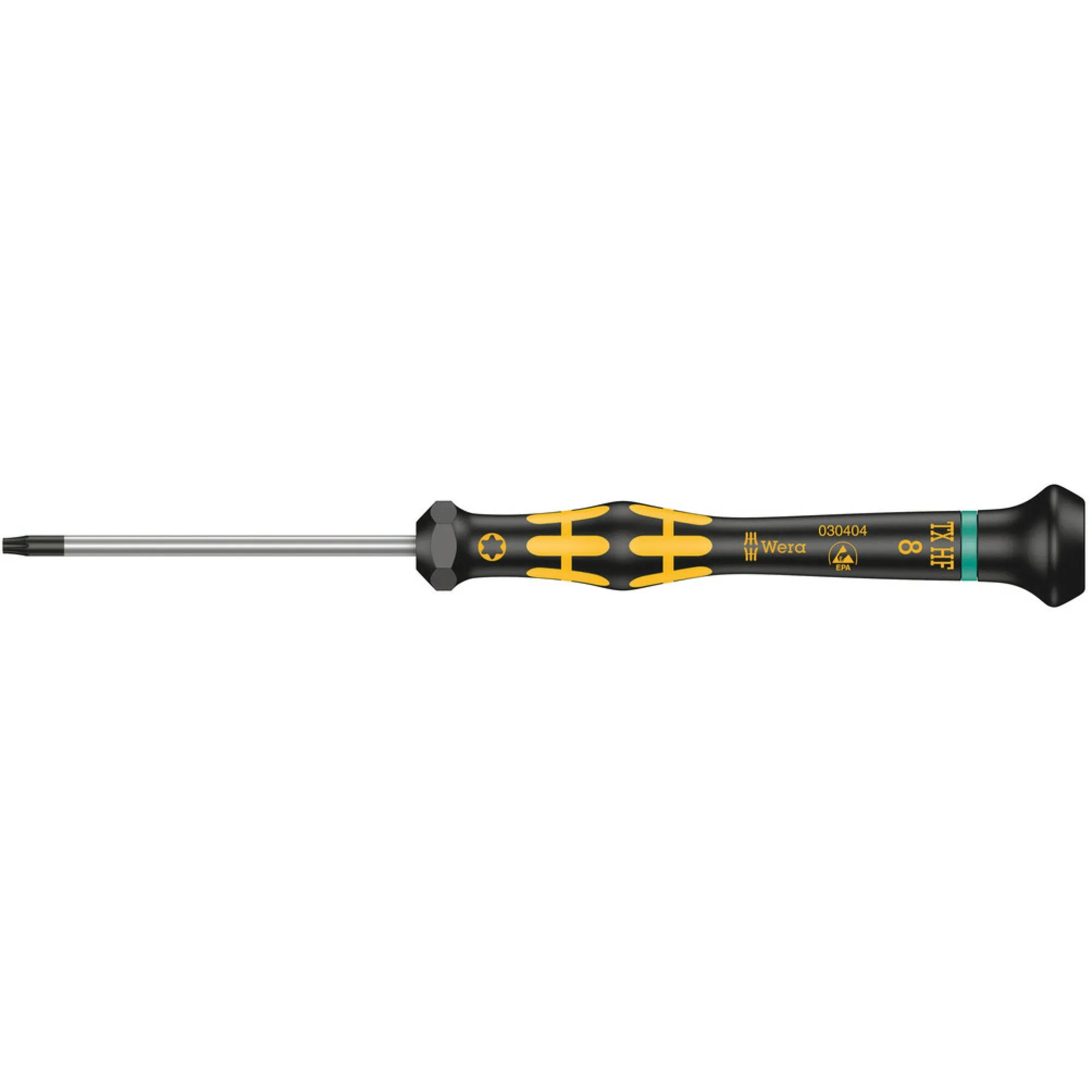 Wera 1567 TORX HF ESD Kraftform Micro screwdriver with holding function for TORX screws, TX 8 x 60 mm