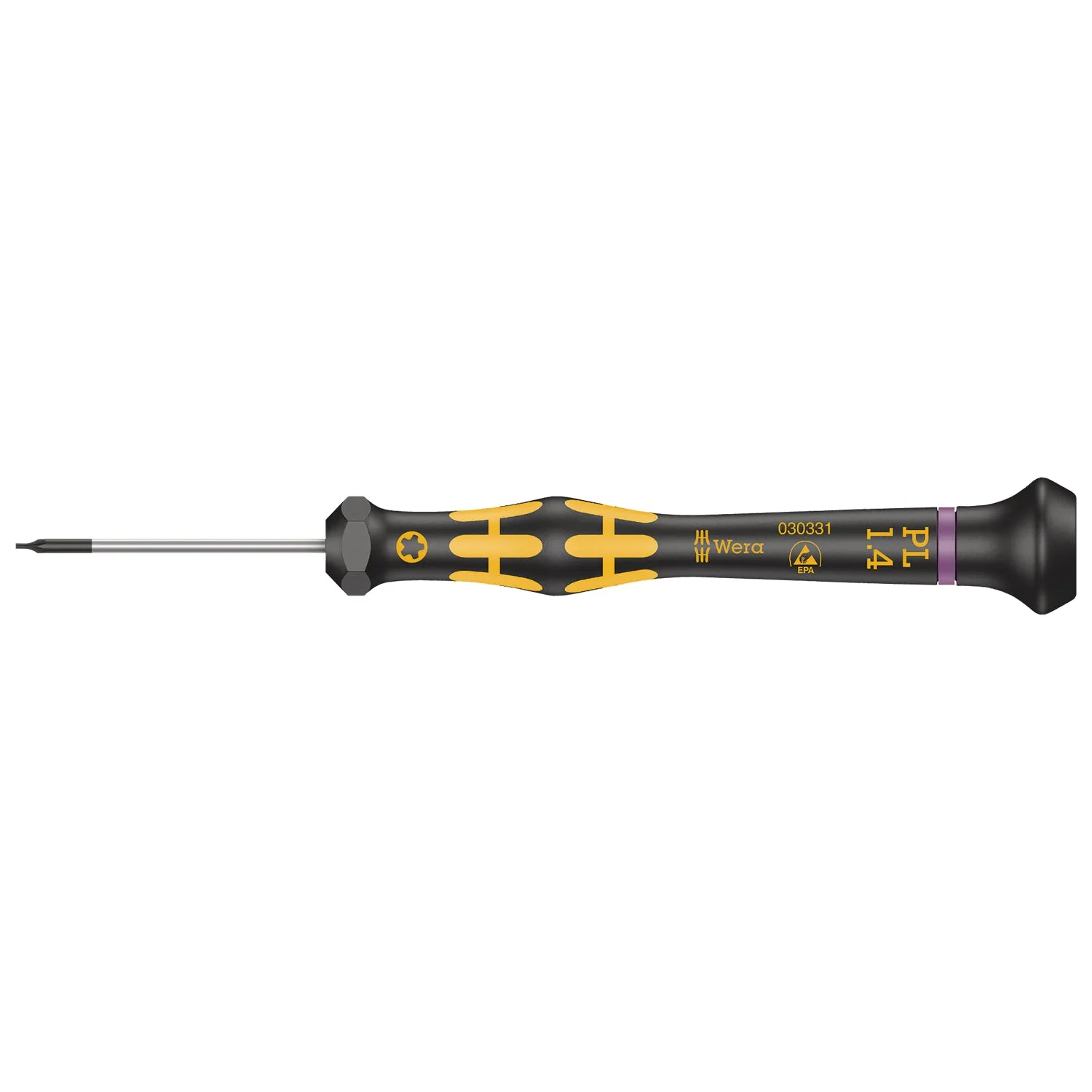 Wera 1573 Pentalobe ESD Kraftform Micro screwdriver, PL 1.4 x 40 mm