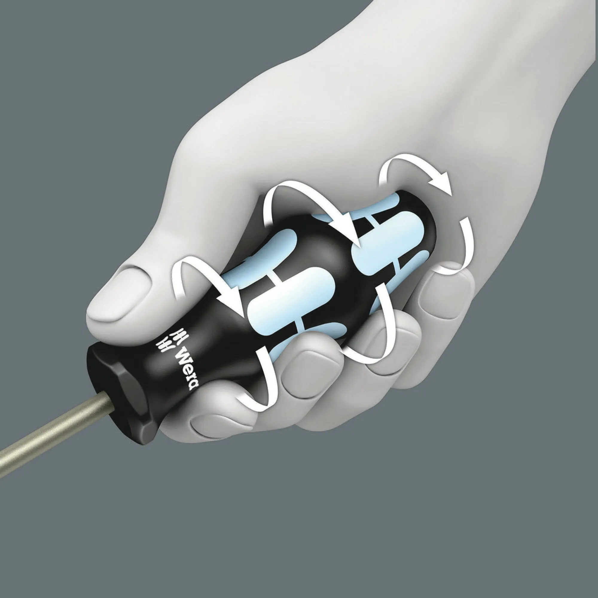 Wera 3368 Screwdriver for square socket screws, stainless, # 2 x 100 mm