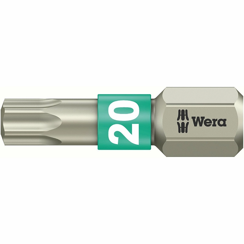 Wera 05073622001 3867/1 TS SB Stainless Steel Insert Bit, TORX #15 (Pack of 5)
