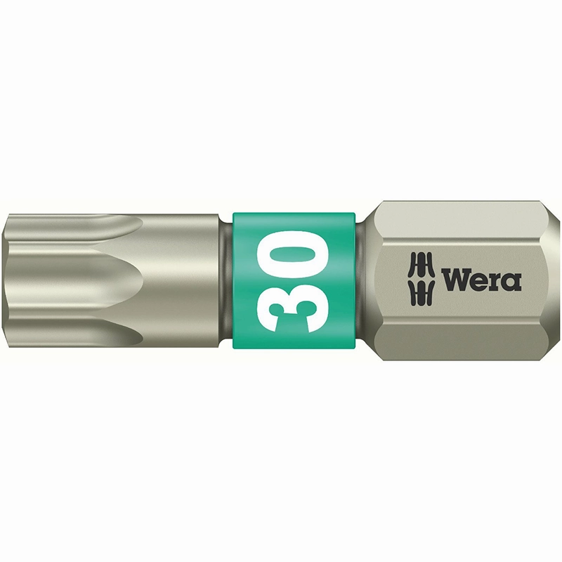 Wera 05073625001 3867/1 TS SB Stainless Steel Insert Bit, TORX #30, 5 Piece