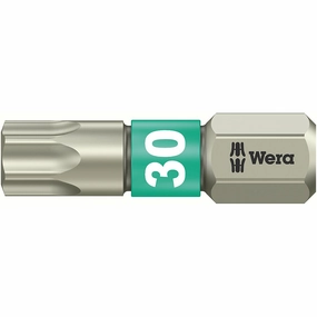 Wera 05073625001 3867/1 TS SB Stainless Steel Insert Bit, TORX #30, 5 Piece